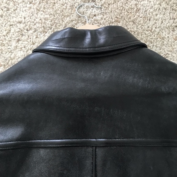 Vintage J Crew Leather Jacket Excellent Condition Large - Picture 12 of 16